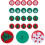 20 Pcs Flat Sewing Buttons Christmas DIY Set with Snowman, Christmas Tree Snowflake Patterns 1