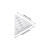 2pcs Quilting Regra Set Acrílico 60 graus Equilateral Triângulo Quilting Modelos 2