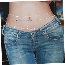 Lot de 3 chaînes de taille en perles pour femme, bijoux fantaisie pour robe, ceinture en métal pour femme