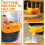 2pcs Pot Edge Deflector Pour Funnel Kitchen Funnel Gadgets Reusable Robust Yellow Silicone Strainer 3