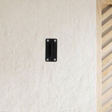 2 juegos de receptores de barrera retráctiles para montaje en pared con diseño cuadrado de cuatro orificios