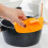 2pcs Pot Edge Deflector Pour Funnel Kitchen Funnel Gadgets Reusable Robust Yellow Silicone Strainer 4