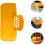 2pcs Pot Edge Deflector Pour Funnel Kitchen Funnel Gadgets Reusable Robust Yellow Silicone Strainer 8