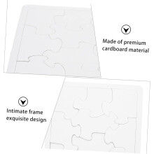 Puzzle de colorir em branco 4pcs DIY Puzzles de grafiti para meninos e meninas Desenho personalizado para artesanato e atividades lógicas