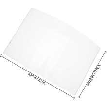 2 cubiertas protectoras para lentes de casco de chorro de arena, fabricadas en vidrio orgánico.