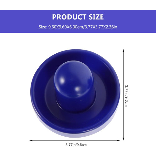 Conjunto de substituição do puck e do paddle do hóquei do ar 96mm Blue Pushers 2Pcs 1