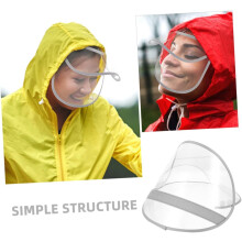 2 pezzi Impermeabile Cappello con visiera Parapioggia Poncho Protezione Viso Cappello Impermeabile Accessorio Cappello Sostituibile per Uso Esterno