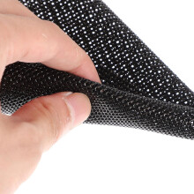 4pcs Reusable Air Fryer Pads Non-Stick Silicone Fiberglass Baking Pot Mat Black Prevents Food Sticking for Baking