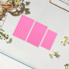 3 buc matrițe din silicon pentru ceară, pentru benzi de sigiliu de ceară DIY, semicerc flexibil, pentru topirea cerii