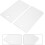 2pcs Ski Repair Scraper aço inoxidável Ski Tuning Tool Board Waxing Scraper 8