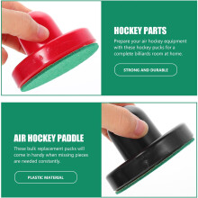 Air Hockey Paddle e Pucks Set Acessórios de hóquei de plástico com cor variada e material resistente