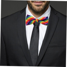 stuks unisex regenboogstrikjes voor feest- en festivaldecoratie, kleurrijke voorgebonden strikjesset