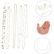 3pcs Women Metal Chain Belt Waist Chain Combination for Fashion Party Beach Outfits Rhinestone Belly Jewelry