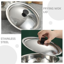 2 coperchi universali di ricambio in acciaio inox per pentole da 26 cm, adatti a pentole da 24-24,5 cm.