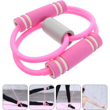 2 Stück 8-teilige Latex-Zugbänder für Widerstandstraining, multifunktionale elastische Fitness-Yoga-Bänder