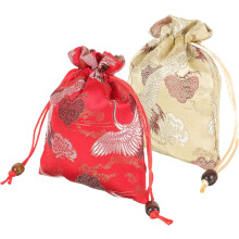 4pcs Drawstring Jewelry Bags for Earrings Necklace Bracelets Beads Small Jewelry Pouches