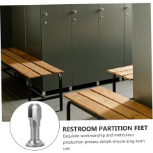 2 piedini di supporto in acciaio inossidabile per WC, gambe in lega per divisorio bagno/WC