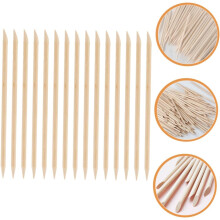 200 Stück Reinigungsstäbchen, Manikürestäbchen aus Holz, Mehrzweck-Pediküre-Werkzeuge für Nagelhautschieber und Maniküre