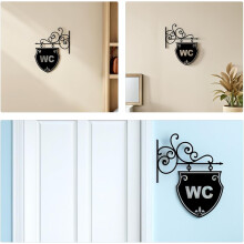 lustige Toilettenaufkleber, abnehmbare PVC-Wandaufkleber für Badezimmerdekoration
