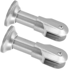 2 Pcs Stainless Steel Restroom Support Feet, Alloy Bathroom Toilet Partition Legs