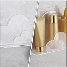2pcs Cloud Shaped Floating Shelf Storage Rack Acrylic Large Capacity Sturdy Nordic Style Modern Design