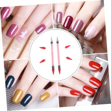 2 szt. Długopis z kryształkami do zdobienia paznokci, wiertarka do kleju i wosku, etui do przechowywania manicure