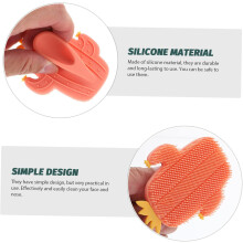 3pcs escova de limpeza facial escova facial de silicone massagem suave para mulheres segura e confortável para uso doméstico