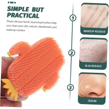 Lot de 3 brosses nettoyantes pour le visage en silicone, pour un massage doux et confortable à domicile.