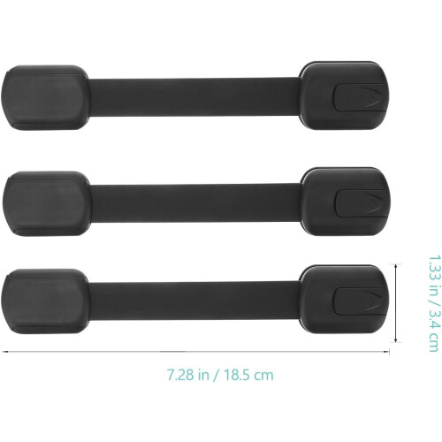 4pcs Proofing Locks Adjustable Strap Latches Abs Material Security Latches Safety Locks 1