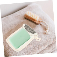 stuks zwarte schuimende zeepzakjes voor kleine zeepjes, ideaal voor het opbergen en scrubben in de badkamer.