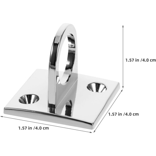 2pcs Concierge Pole Rack Wall Bracket for Rope Barrier Queue Line Hardware Rope Wall Ring Mounting Ring 1