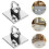 2pcs Concierge Pole Rack Wall Bracket for Rope Barrier Queue Line Hardware Rope Wall Ring Mounting Ring 8