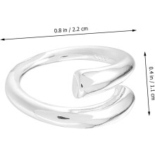 2er-Set verstellbare offene Fingerringe aus 925er Silber, schlichter Damenschmuck für jeden Tag