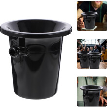 Lot de 3 crachoirs à vin, grands récipients ronds en plastique style occidental