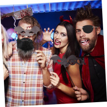 3-teiliges Set mit künstlichen Bärten, Schnurrbärten und Schnurrhaaren für Halloween, Cosplay und lustige Partys – Bastelset