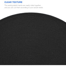 Benzi de cusut de înaltă elasticitate, lățime 20 mm, rolă de 40 m, curele elastice albe și negre