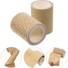 Juego de 2 rollos de cinta adhesiva decorativa de papel kraft vintage para álbumes de recortes, 60 mm cada uno.