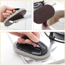 2 Küchenreinigungsschwämme mit ergonomischem Griff für effiziente Reinigung