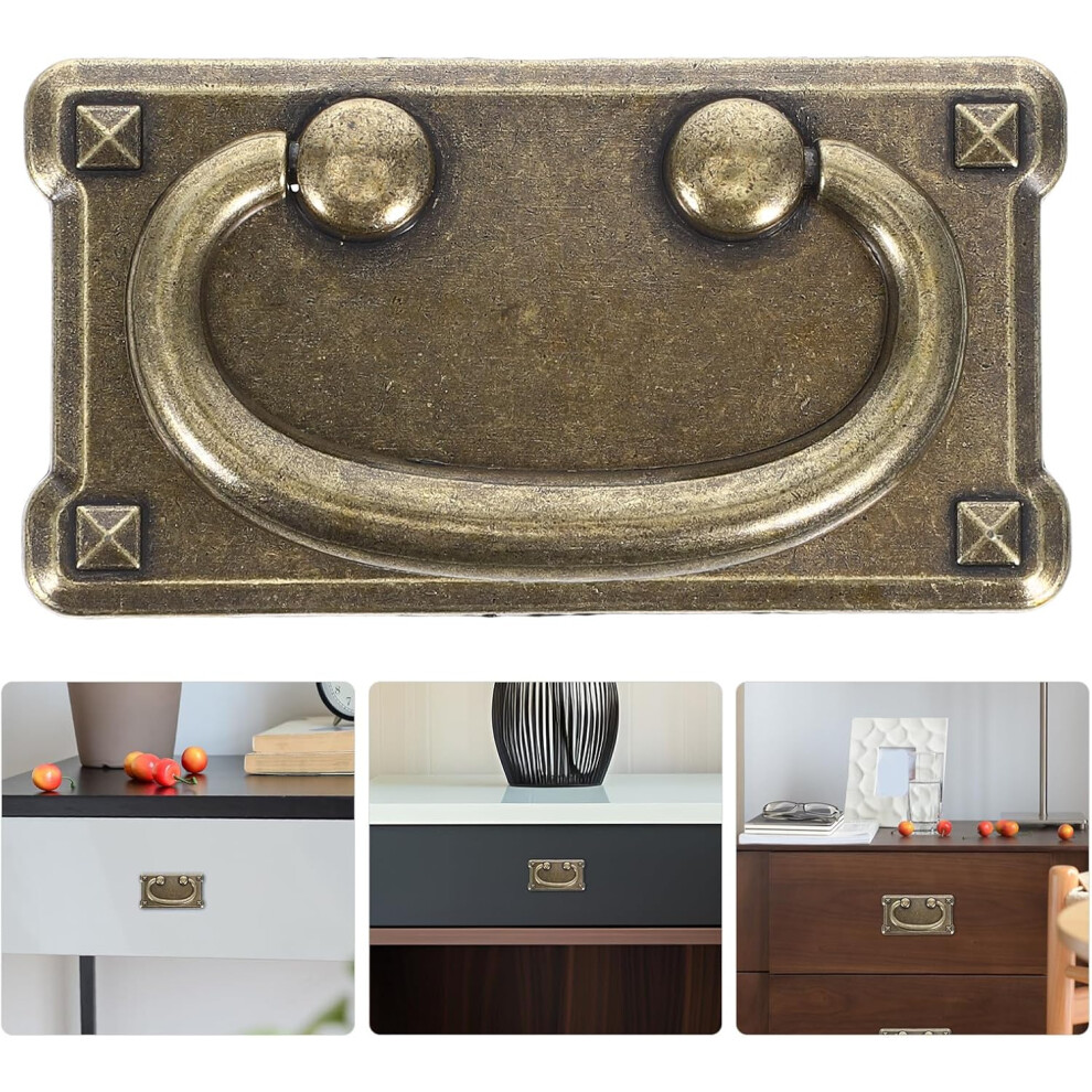 4Pcs Vintage Zinc Alloy Cabinet Knobs Square Pulls For Drawer And Wardrobe 8882873575753