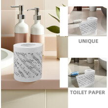 Papier toaletowy z nutami muzycznymi, 2 rolki, miękki, kreatywny papier toaletowy do łazienki z nadrukiem muzycznym do dekoracji wnętrz