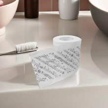 Musikalisches Toilettenpapier, 2 Rollen, weich, kreativ gestaltet, mit Musiknoten-Print für die Badezimmerdekoration