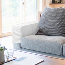 2 Stück Sofa-Armlehnenbezüge, 55 x 25 x 14,5 cm, dehnbarer Plüsch-Samtstoff, Sofa-Armlehnenschoner, Couch-Armlehnenüberzüge