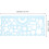 2pcs Plastic Drawing Templates Geometric Stencils Measuring Rulers Multifunctional Drafting Tools 2