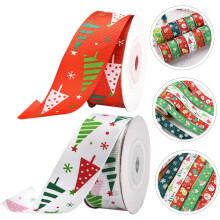2 Rollen Weihnachtsband, Verpackungsband, bedrucktes Geschenkband für Weihnachtsbaumschmuck, Heimpartys und Veranstaltungen