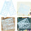 2pcs Plastic Drawing Templates Geometric Stencils Measuring Rulers Multifunctional Drafting Tools 7