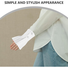 2 polsini decorativi finti da donna, polsini staccabili, maniche finte per camicia, travestimenti, polsi per feste in costume, vacanze