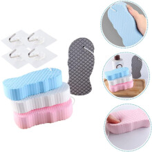 Ensemble de 8 éponges pour bébé, résistantes à l'usure, pour le bain, douces et texturées en 3D, pour la douche.