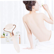 3pcs Natural Stone Face Massage Roller Portable Facial Massage Tool for Woman Lady Female