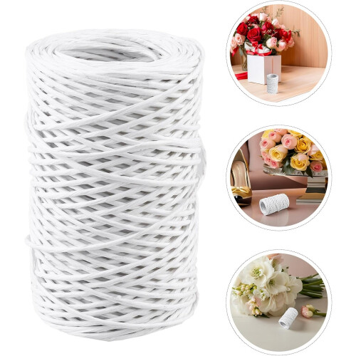2 Rollen Blumendraht, papierumwickelt, Blumenstieldraht