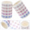 2 τεμάχια αυτοκόλλητα Washi Tape με βασικό χρώμα για ημερολόγιο και σχεδιαστή 3